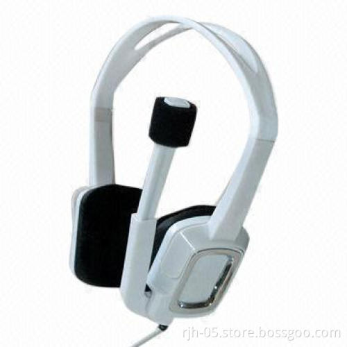 Retractable Headphones with Mic with Volume Control